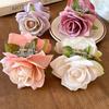 Spring New Simulation Double-sided Rose Hairpin Female Sweet, Small and Delicate Grab Clip Fashionable Holiday Style Hair Accessories Female