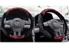 New short plush steering wheel cover flocking car handle warm non-slip for car