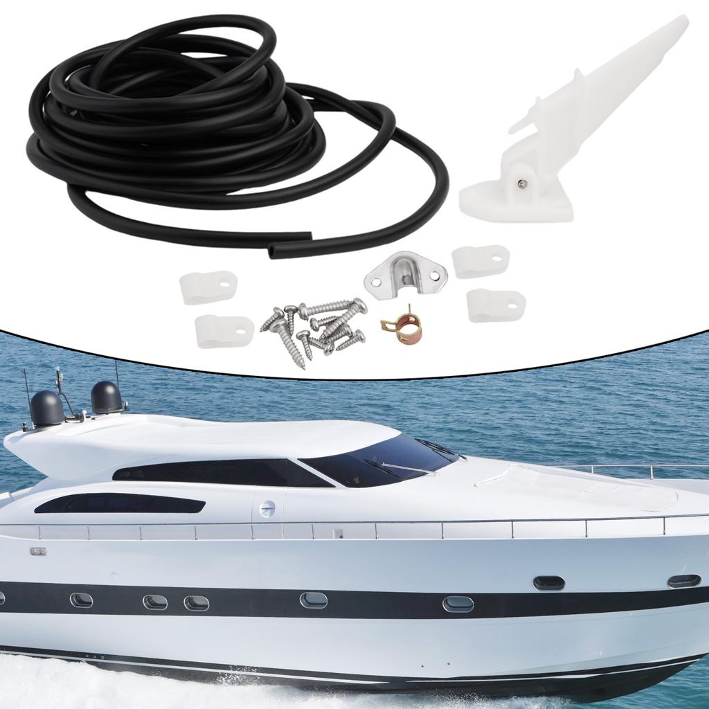 Yacht Flow Meter Marine Part Speedometer Supplies Use White 600cm PVC Tube .Kit.Fitment Convenient High Quality
