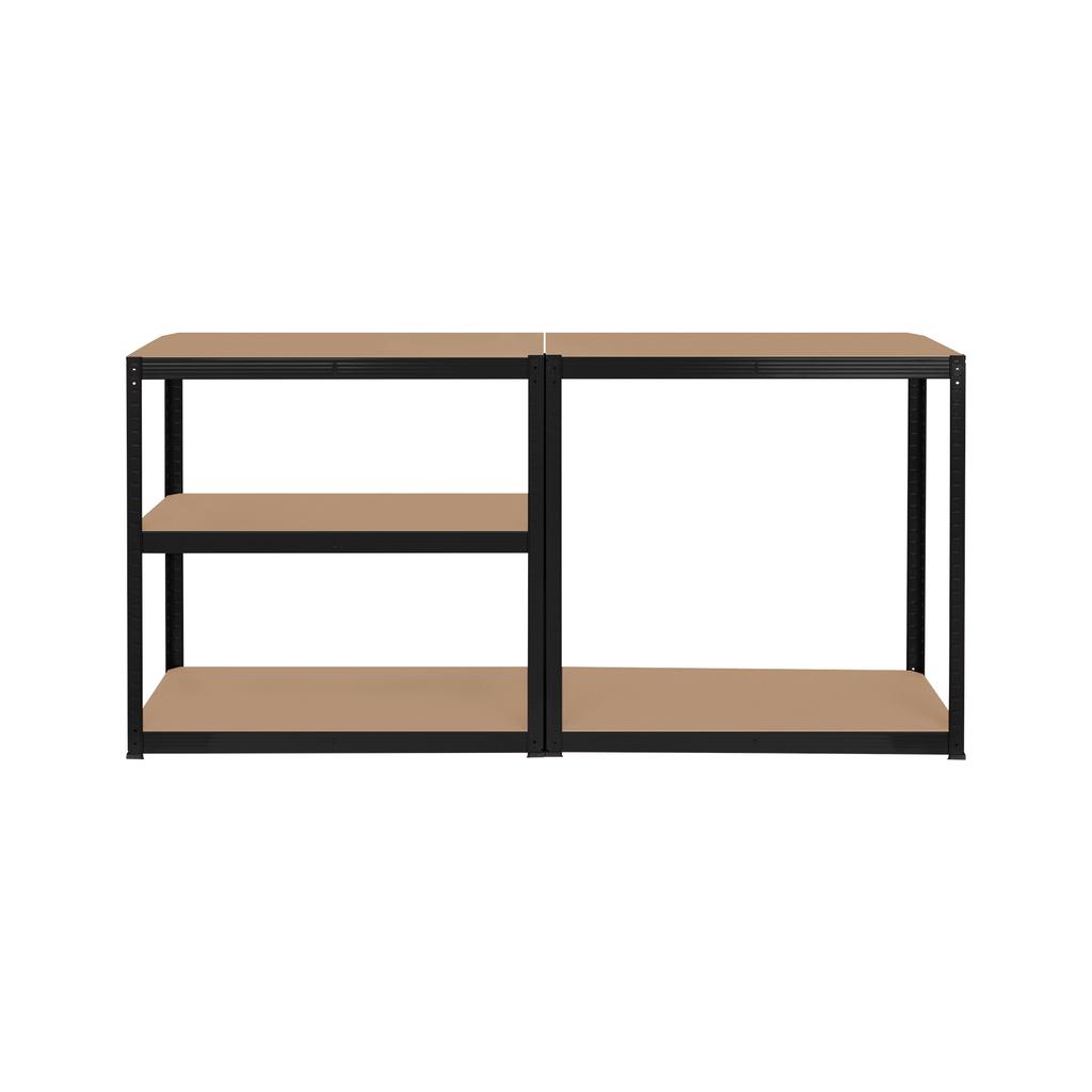 Rebel 2-in-1 metal storage rack, 5 shelves, garage, 180x90x40cm, 750kg