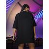 Damen T-Shirt im Hip-Hop-Stil, lockere Kurzarm-Streetwear, lässiges Oberteil