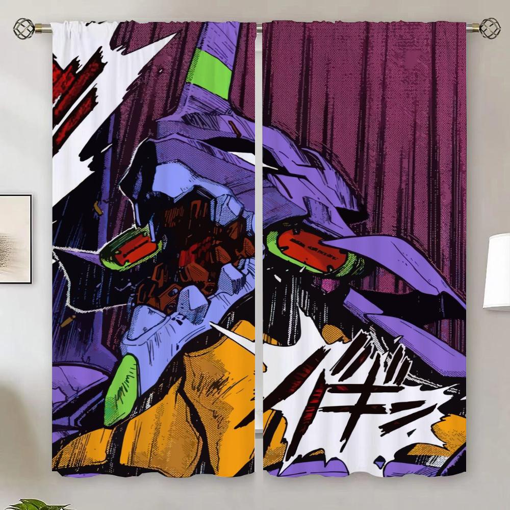 

Evvangelionn Living Room Curtains for Living Room 2 Elegant Pieces Bedroom Decoration Home Interior Curtains Blinds Shades Blind W50xH70cmx2pcs-CL