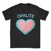 Opalite Heart Men's T Shirt  Hipster Tee Shirt Short Sleeve O Neck T-Shirts 100% Cotton Plus Size Clothing