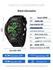 Sanda Sports Waterproof Men's Multifunctional Large Dial Wristwatch with Alarm & Calendar