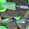 Gardening Leaf Rake Metal Handheld Trowel Dual Use Hoe with Ergonomic Handle Gardening Tool for Lawn Field Soil Loosening Digging