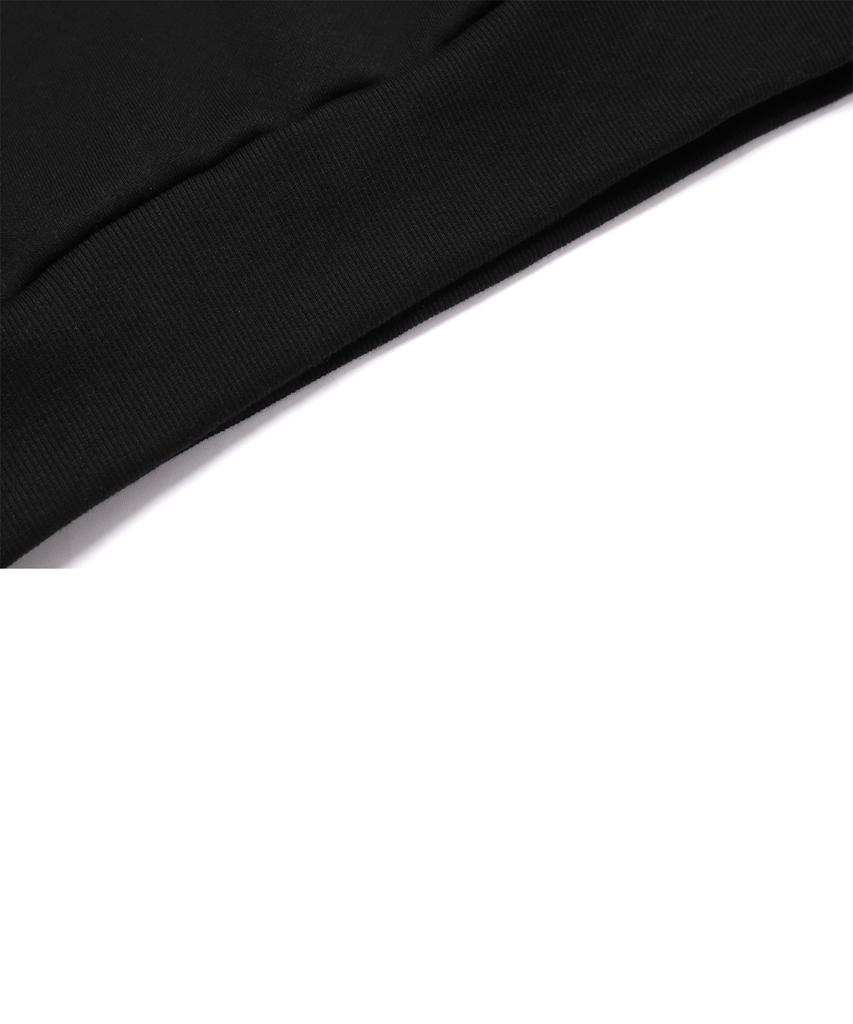 VANNWORKS Sitting Bear Oversized Sweatshirt (Vndts104) Black (B Type)