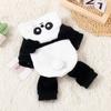 Anti Shedding Panda Dog Costume Thicken Warm Dog Clothing Four Legs Dog Outfit  Pet Costume Party