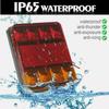 2PCS Car Truck LED Rear Tail Lights Brake Stop Light 12-24V  Truck 8 LED Rear Lamps Tailight Warning indicator Trailer Light