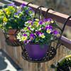 Buiten Hangende Bloempot Rek Tuindecoratie Schutting Balkon Ronde Bloempotten Hangende Plantenstandaard Houder
