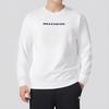 Skechers Fashion Sports Series Comfortable Loose Fit Pullover Long Sleeve Sweatshirt Unisex sweatshirt White P124U033-00QF