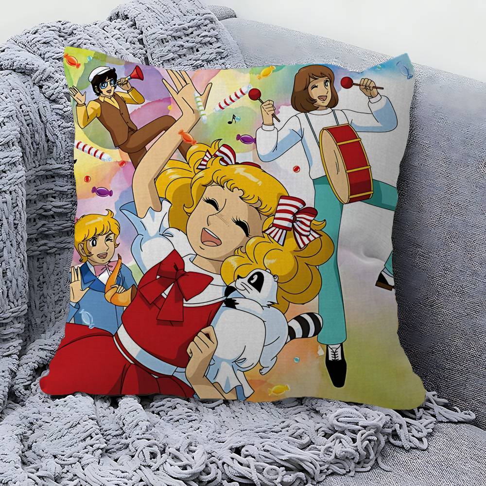 Classic Anime C-Candy C-Candy Pillow Cushion Cover Pillowcase Living Room Sofa Home Decor Customized