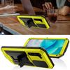 Armored case for Samsung Galaxy S23, R-JUST CamShield Slide, yellow / black