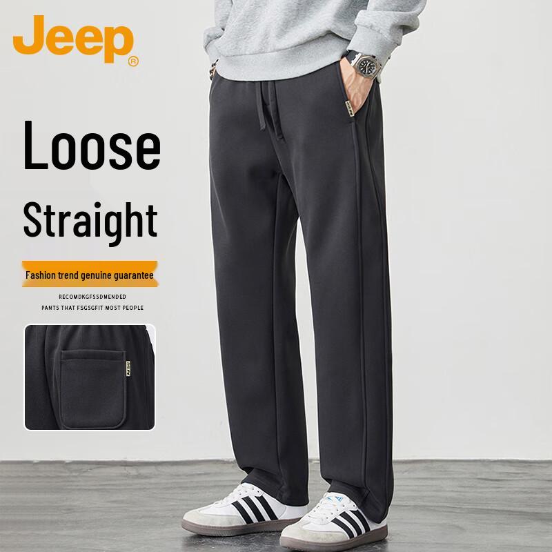 JEEP Men's Autumn/Winter Straight-Leg Casual Sport Sweatpants
