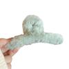 Winter Plush Hair Claw Faux Furry Korean Style Cross Teeth Back Head Shark Clip Solid Color Hair Barrette Headwear Hair Accessories