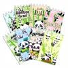 8Pcs 10x6cm Panda Mini Spiral Notebook Bamboo Notepad Back To School Supplies Classroom Prizes Teacher Awards Student Stationery