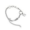 Lucky Tag Patchwork Irregular Style Bracelet - Niche Design, Neutral and Simple Wristband