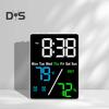 Multifunctional Large Screen Digital Alarm Clock Brightness Adjustment Humidity Temperature Display Desktop Clock