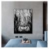 Cattle  Print On Canvas Wall Art Pictures Animal Painting for Living Room Home Decor Modern Abstract Scottish Highlander