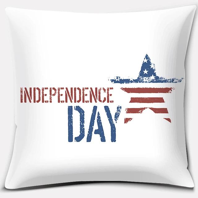 American Independence Day Series Love Usa Printed Square Home Decoration Pillowcase Cojines Decorativos Para Sof Akcesoria Kuch