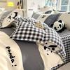Four-Piece INS Style Cartoon Bedding Set: A-Class Single Duvet Cover, Universal for All Seasons