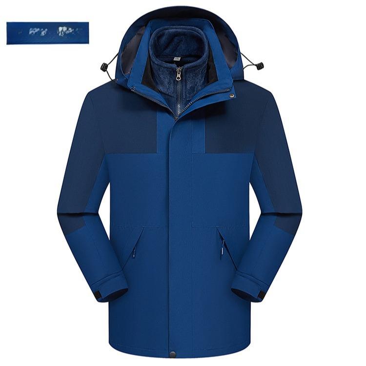 

Утолщенная подкладка из серебристого лисьего бархата, ветрозащитная и водонепроницаемая мужская и женская куртка для альпинизма и активного отдыха 2XL