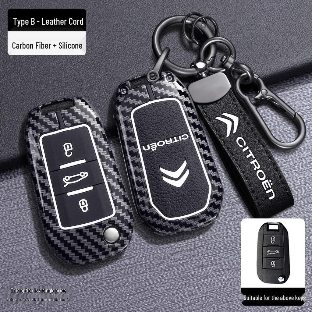 Kompatible Schlüsselhülle für Citroen: C5X, Versailles C4, Sega, Elysee, C6, Tianyi, C5, C3XR