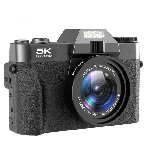Retro Mirrorless 75MP 5K HD Digital Camera with WiFi