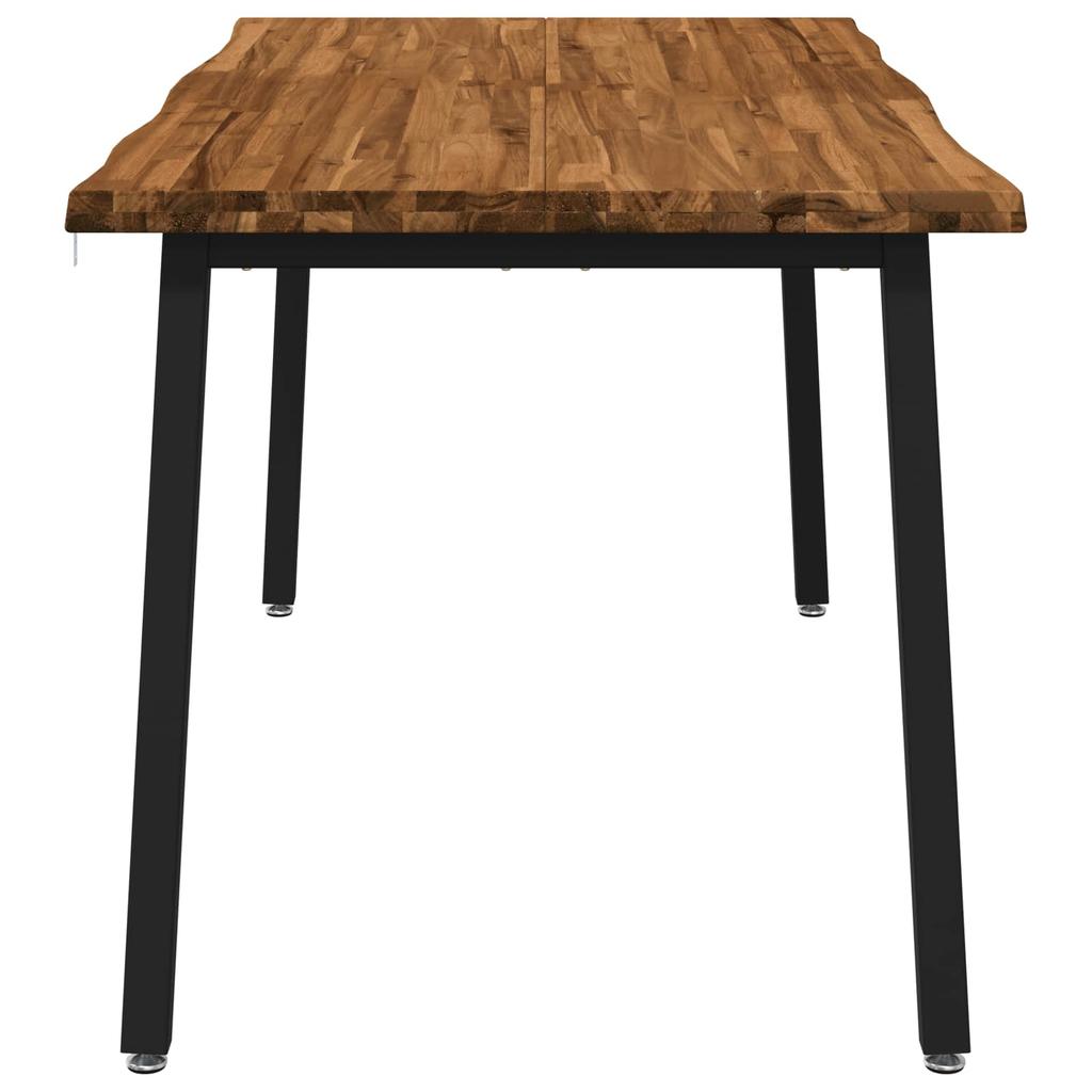 Live Edge Dining Table 140 x 90 x 75 cm Solid Acacia Wood Natural