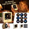 Rotating Disc Night Light, -Activated Singing Fridge Music Box for Refrigerator Decor