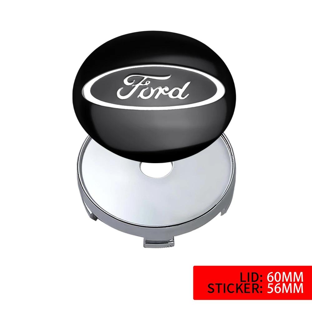 Car Sticker 60MM Car Wheel Center Hub Cap Rim Cover Logo Decal For Ford ST Fiesta Focus Mk2 3 4 Edition Mondeo Fusion FOOSE Must