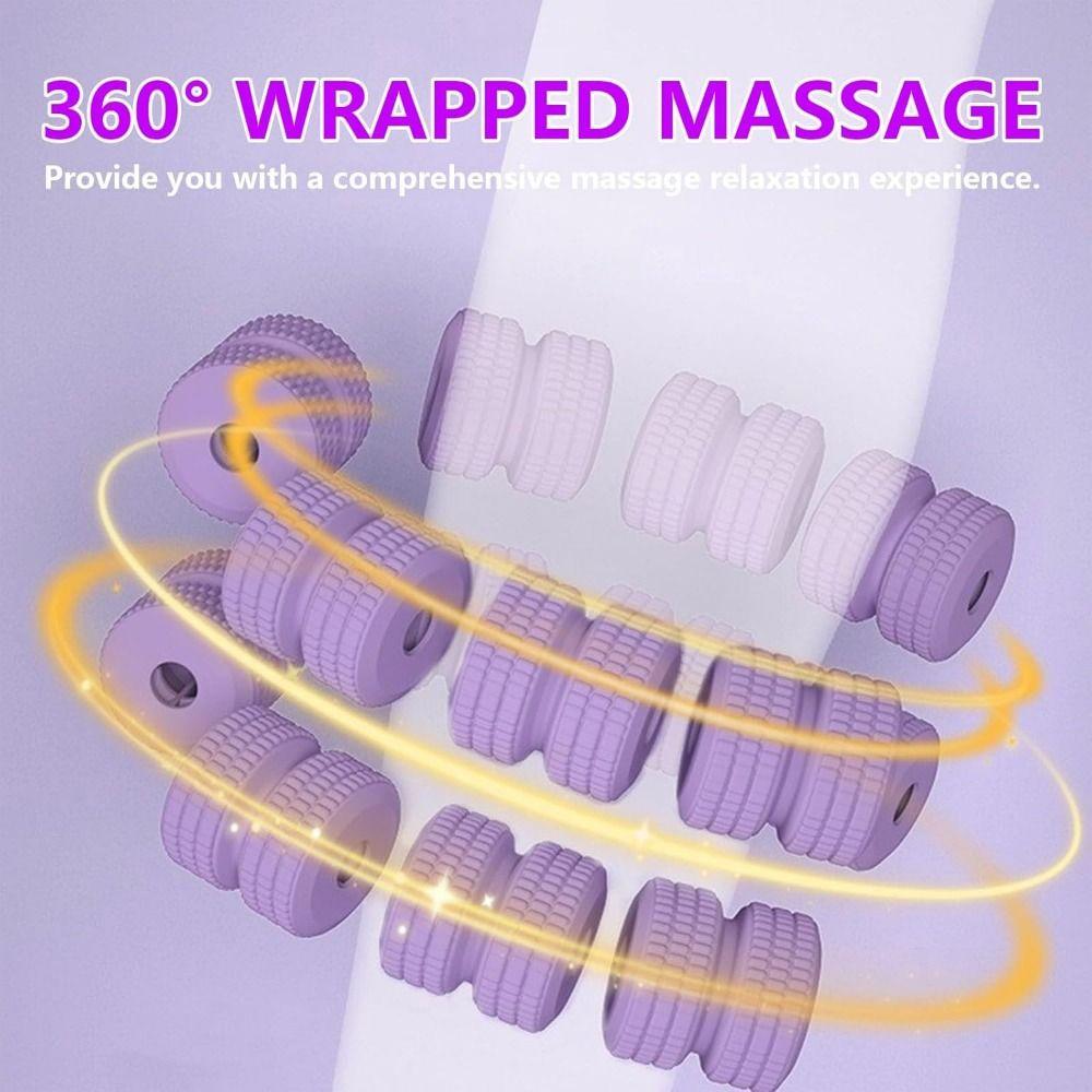 Portable Manual Leg Massager Ring-Shaped Slimming Roller Tool  Post-Workout