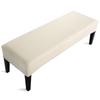 Jacquard Piano Chair Cover Stretch Jacquard Dining Bench Covers Rectangular Solid Color Thickened Stool Seat Cover 1PC