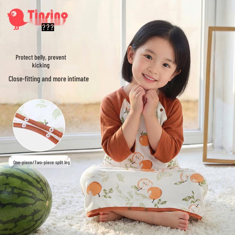 TINSINO Kids  Fresh Apple 10A Antibacterial Cotton Romper 110