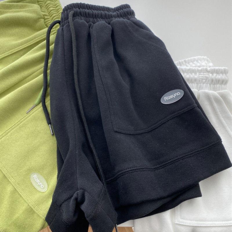 Women's Comfortable Loose Wide-legged Drawstring A Pants Slim Waist Slim Fit Casual Home Versatile Sports Shorts