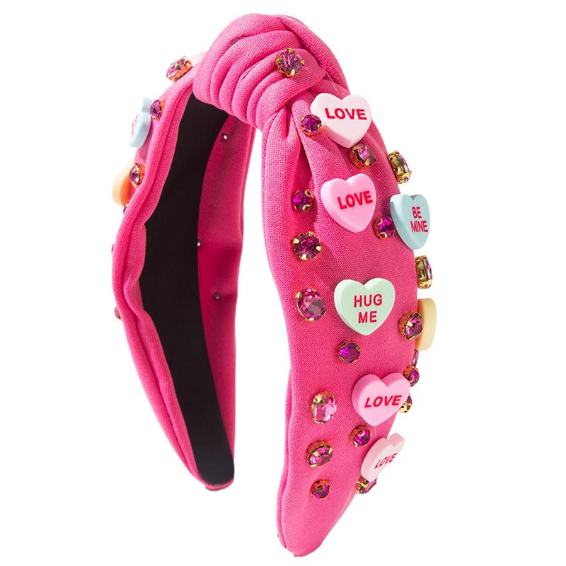 

День святого Валентина Любовь Розовый Узел Повязка На Голову Повязка Для Взрослых Волосы Accehairband Повязка На Голову Взрослых Аксессуары Для Волос Украшения Для Волос розы красного