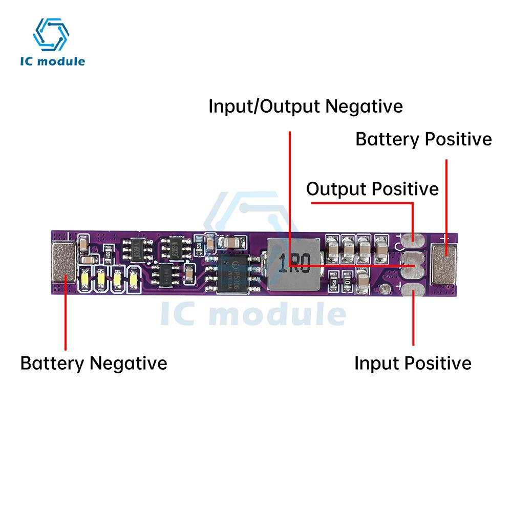 Mini DC 5V 2A Lithium Battery Charging Board 18650 Lithium Battery Boost Charging and Discharging Integrated Module