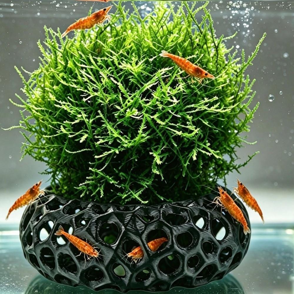 Porous Structure Aquarium Fish Shelter 3D Printed Fish Resting Place Betta Habitat Small Fish