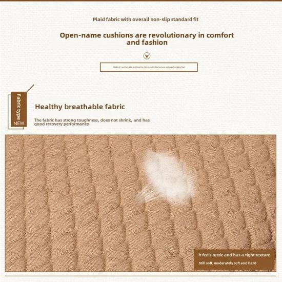Breathable Linen Seat Pad for Car – Slip-Resistant Bottom Cushion Only, Uses In Most Vehicles Year-Round Comfort