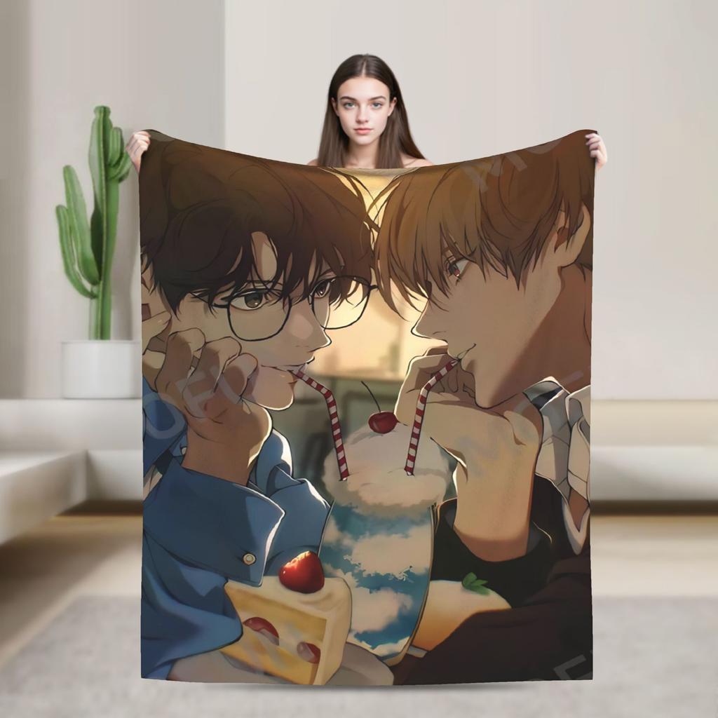 Super Warm Blankets Picnic L-Lost In The Cloud Anime Throw Blanket Flannel Bedspread For Couch Chair Bed Sofa Bed Cover