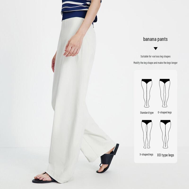 Navigare Women's Casual Wide-Leg Long Pants