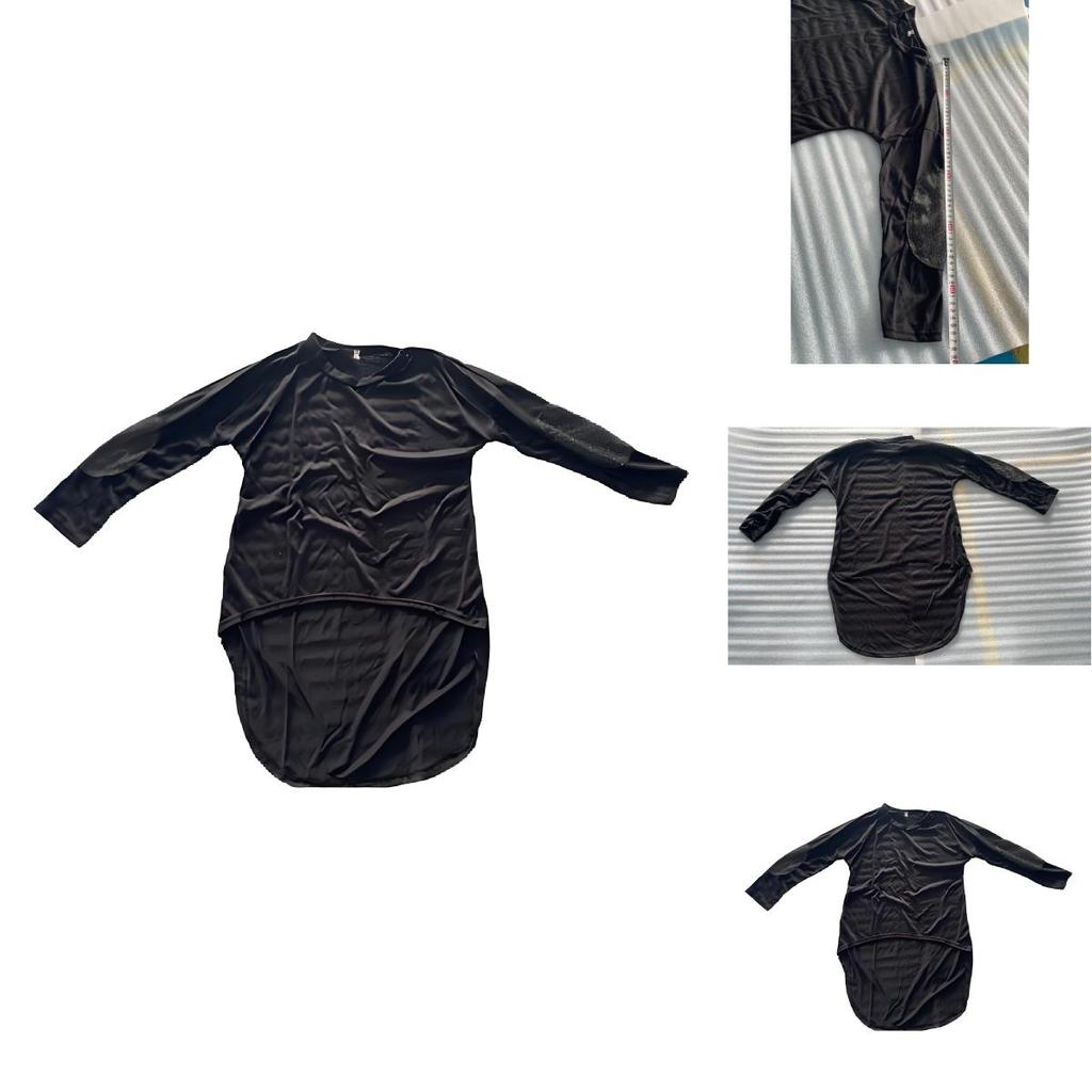 T-shirt da donna con scollo a V in tessuto Tencel a manica lunga, top casual per il comfort