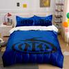 Biancheria da letto blu con logo Inter. Set lenzuola Set copripiumino Copripiumini Federe(1 * Copripiumino 2 * Federe senza imbottitura per piumino)