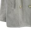 A.P.C. Wool Blend Pea Coat S Gray Quilted Back Women Used