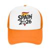 Spain Football Match  Mesh Baseball Caps Unisex Women Trucker Worker Cap Usa Canada Mexico Soccer Dad Hat Summer Trucker Hats