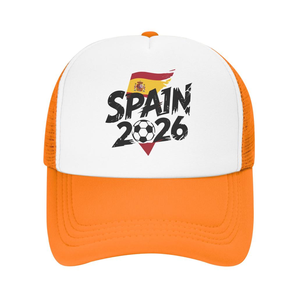 Spain Football Match Mesh Baseball Caps Unisex Women Trucker Worker Cap Usa Canada Mexico Soccer Dad Hat Summer Trucker Hats