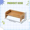 Support pour gamelles Haut, Gamelles Non Incluses, Bambou, pour Chiens Moyens Grands Animaux de Compagnie Chat Table pour Nourriture, Alimentation Chien