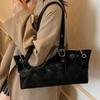 Women's Retro Suede Handbag Large Capacity Autumn Winter Trendy Commuting Shoulder Bag Versatile Casual Fashi for Ladies