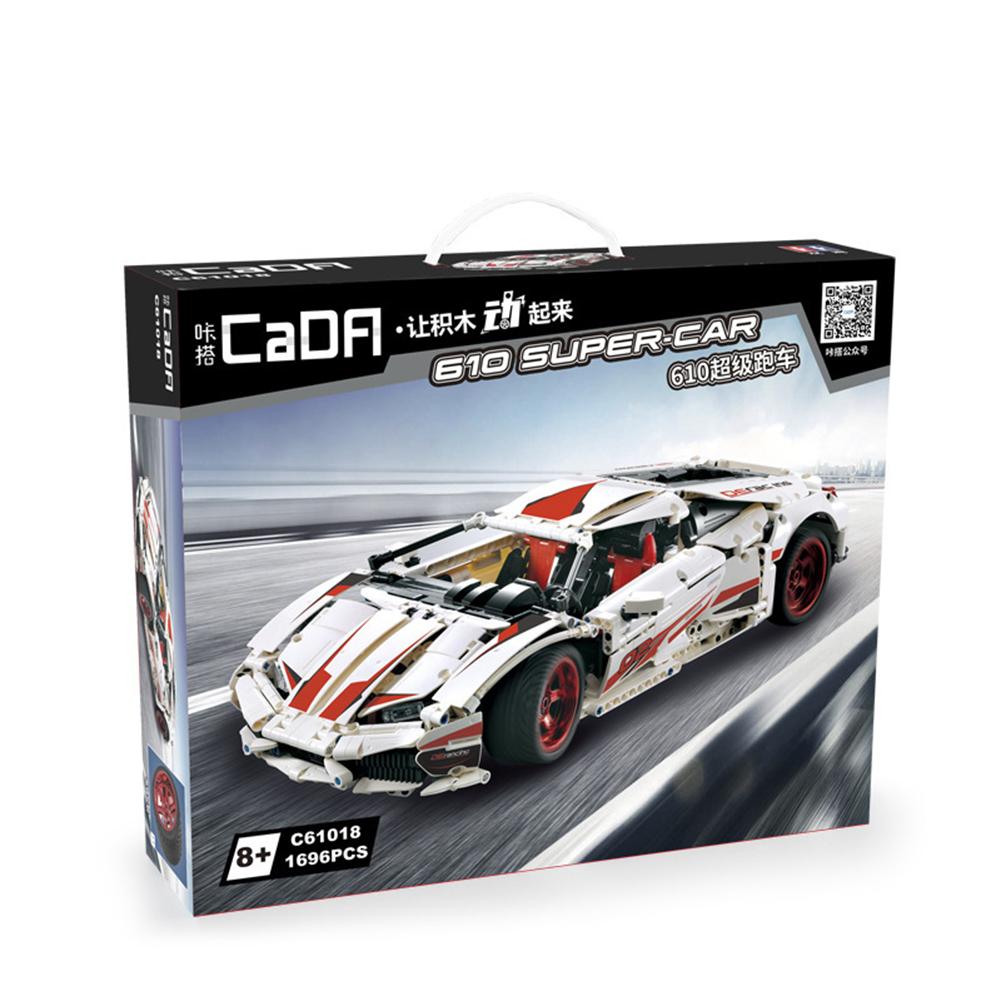 C61018 LP610 4-wheel Drive Racing Vehicle Model With Independent Suspension System High-difficulty Assembling Building Blocks Toys
