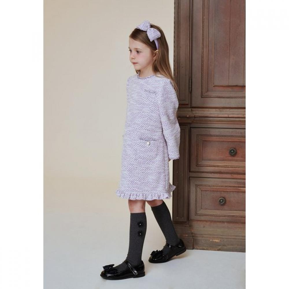 Bluetail Violet Tweed Dress Ba14op01vi