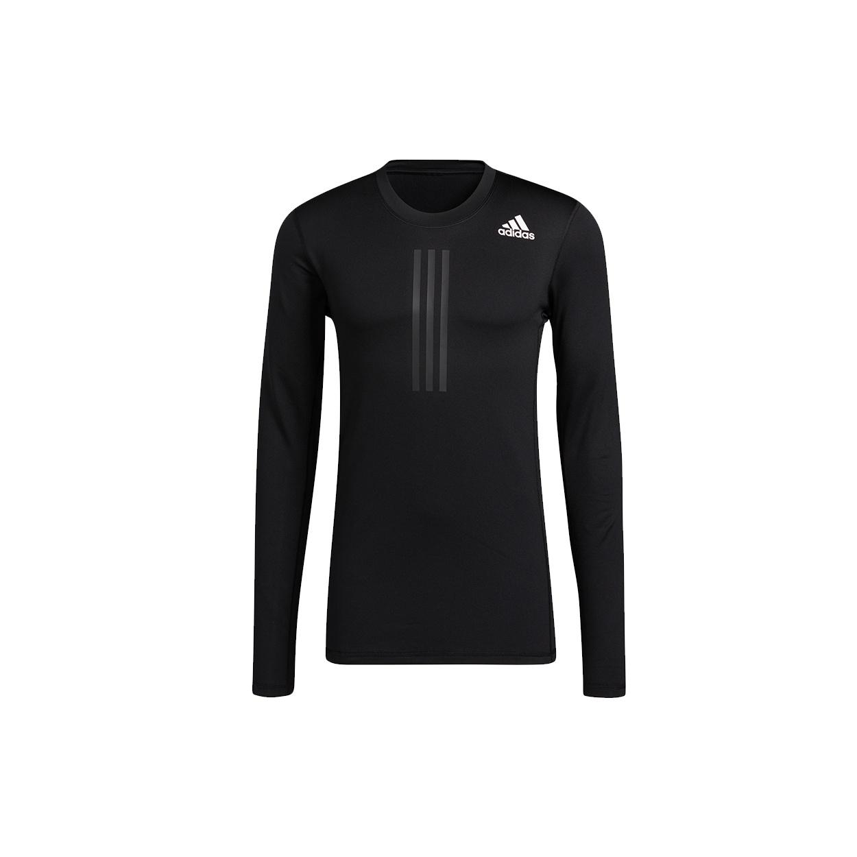 adidas TF Turf Warm Ls Casual Sports Long Sleeves Round Neck Black Men s GT9516 XS